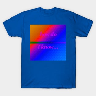 How Do I Know T-Shirt